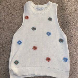 Current air sleeveless sweater top